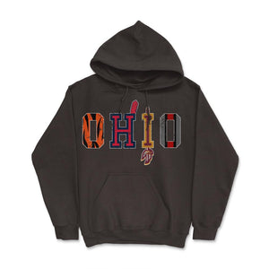 OHIO Sports Forever Vintage Cincinnati, Cleveland & Columbus Fan Gift - Hoodie - Brown