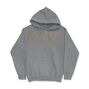 Los Angeles California Soccer Retro Style Color Fade Futbol Club Fan - Hoodie - Grey Heather