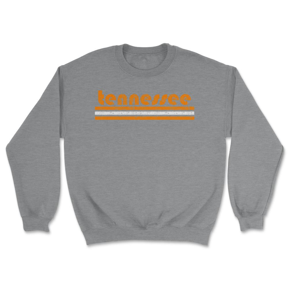 Vintage Tennessee Retro Three Stripe Weathered - Unisex Sweatshirt - Grey Heather