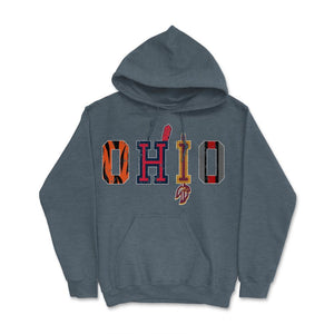 OHIO Sports Forever Vintage Cincinnati, Cleveland & Columbus Fan Gift - Hoodie - Dark Grey Heather