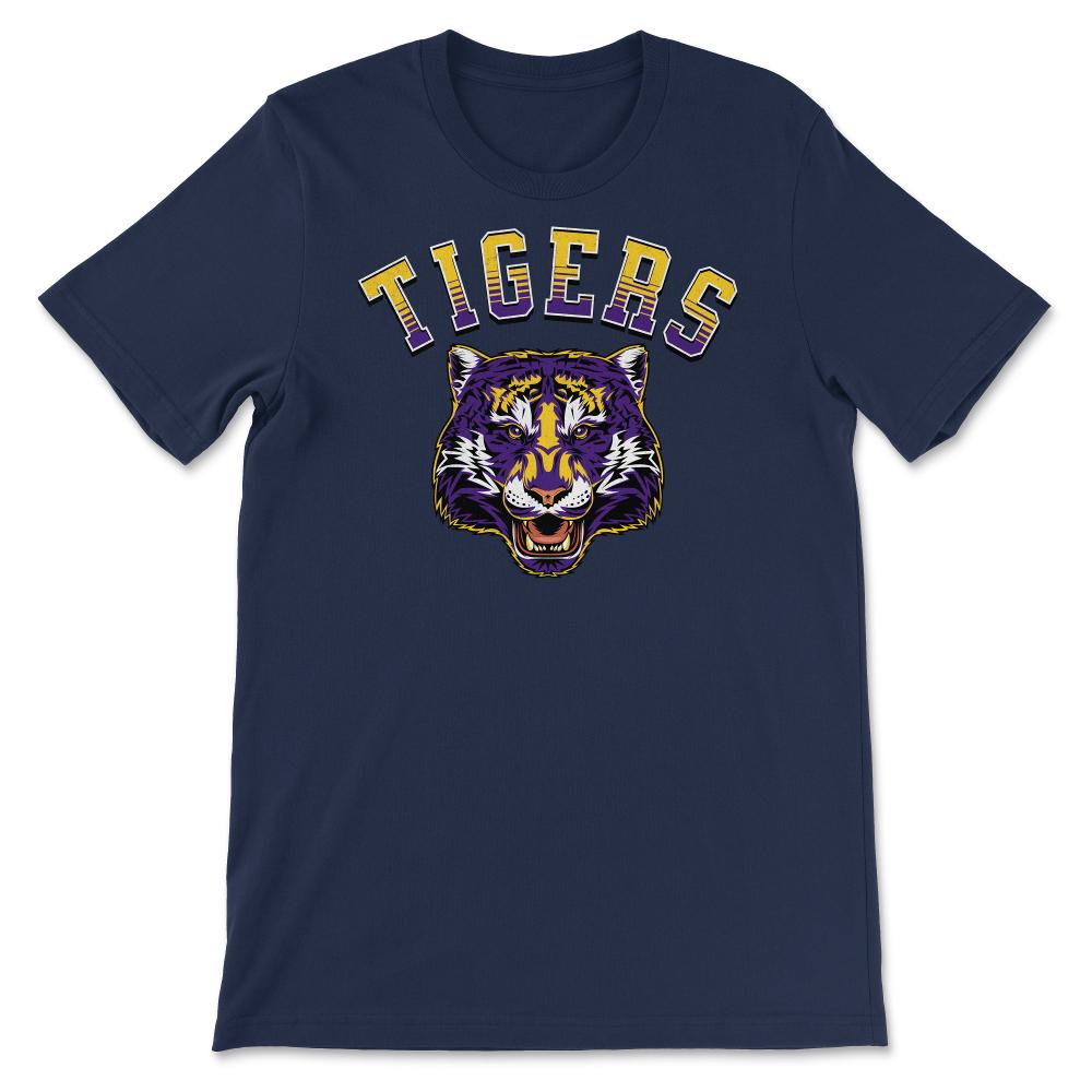 Tigers Football Louisiana Fan - Unisex T-Shirt - Navy