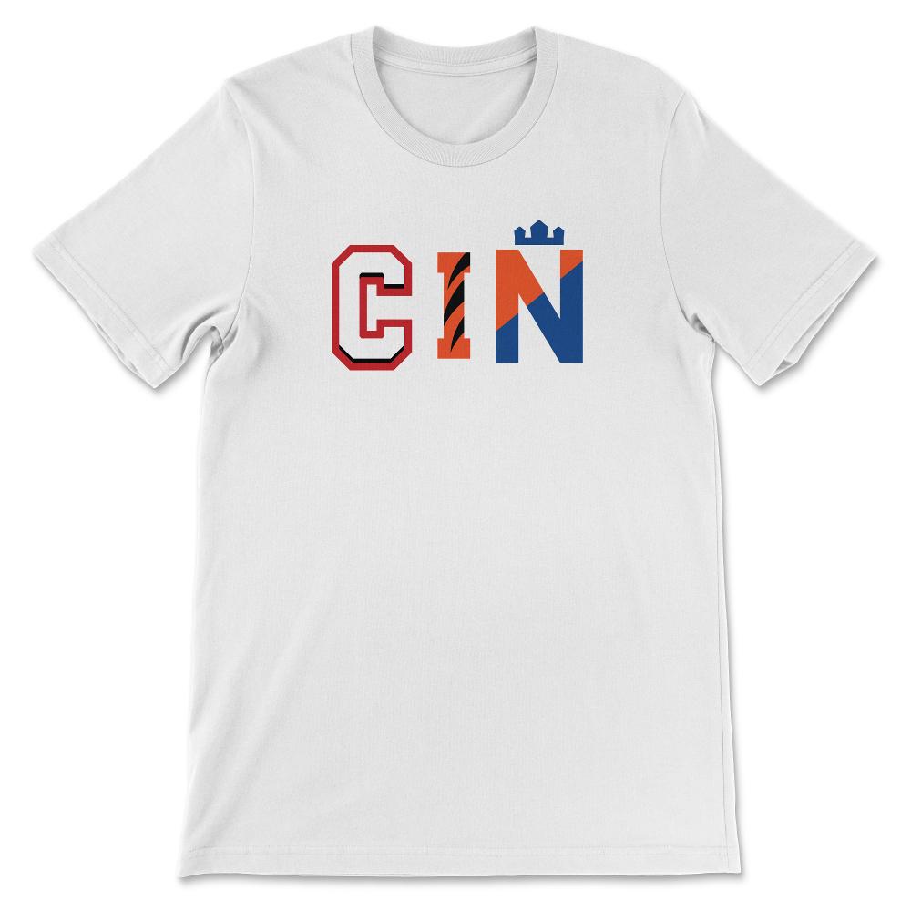 Cincinnati Ohio CIN Sports Fan Three Letter City Abbreviation - Unisex T-Shirt - White