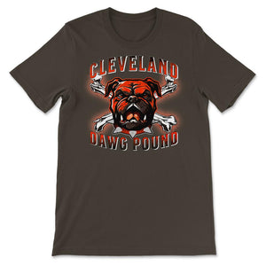 Cleveland Dawg Pound Cleveland Ohio Football Fan Gift - Unisex T-Shirt - Brown