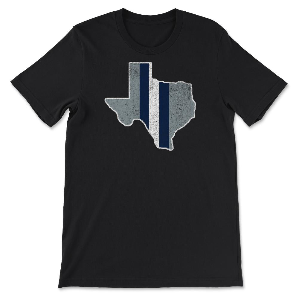 Vintage Dallas Texas Football City Skyline Gameday Tailgating - Unisex T-Shirt - Black