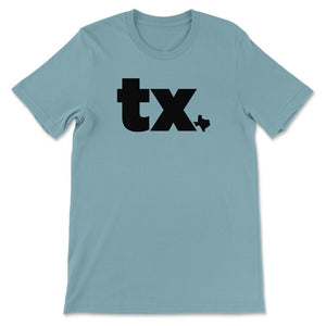 Texas Two Letter State Abbreviation Unique Resident - Unisex T-Shirt - Baby Blue