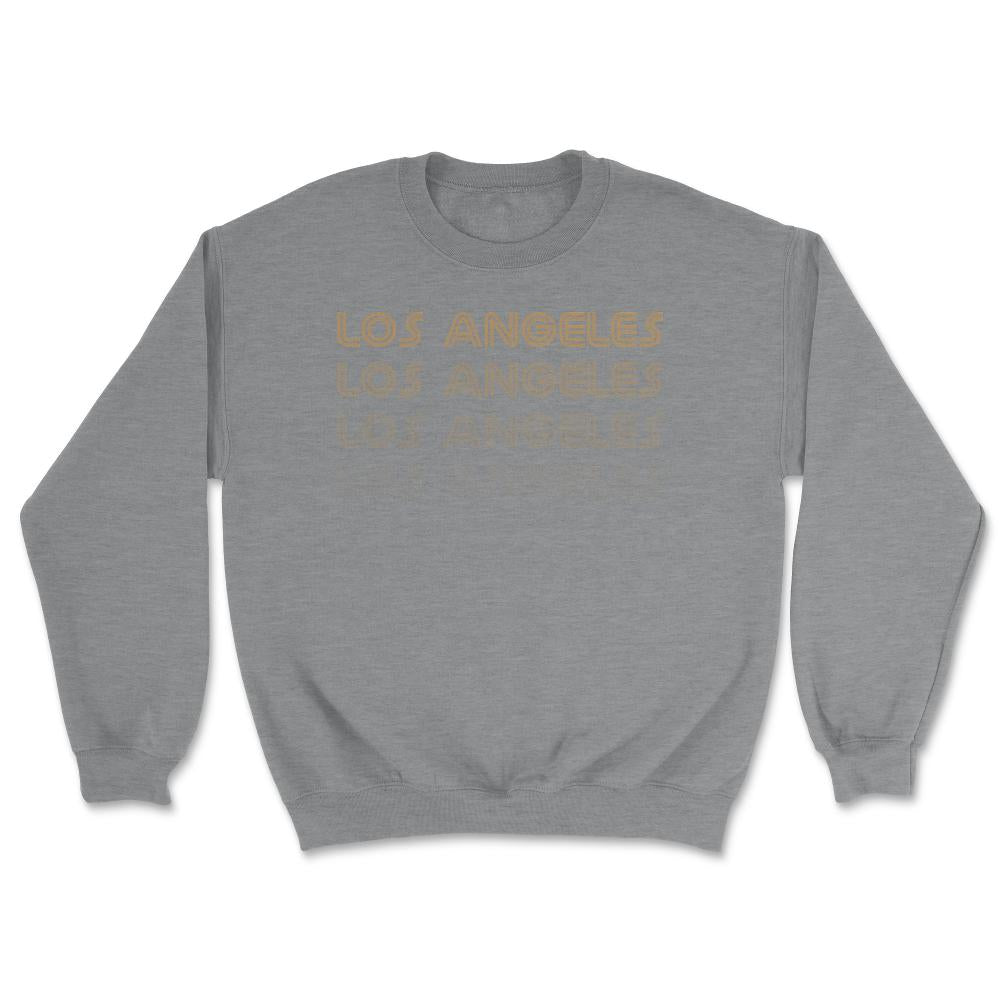 Los Angeles California Soccer Retro Style Color Fade Futbol Club Fan - Unisex Sweatshirt - Grey Heather