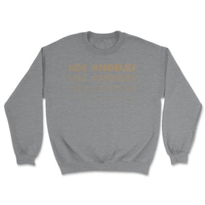 Los Angeles California Soccer Retro Style Color Fade Futbol Club Fan - Unisex Sweatshirt - Grey Heather