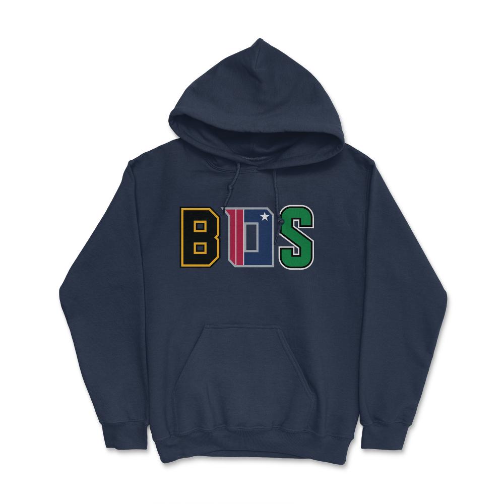 Boston Massachusetts Sports Fan Three Letter City Abbreviation - Hoodie - Navy