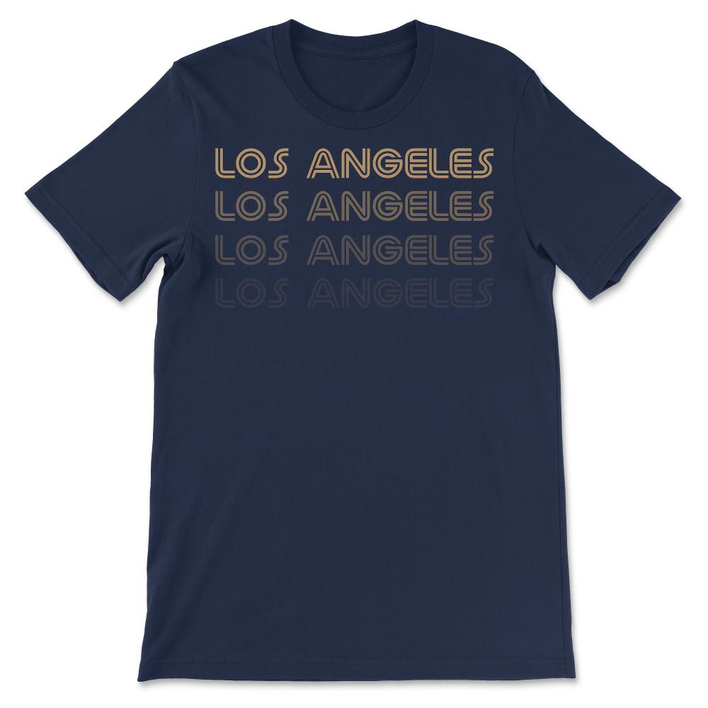 Los Angeles California Soccer Retro Style Color Fade Futbol Club Fan - Unisex T-Shirt - Navy