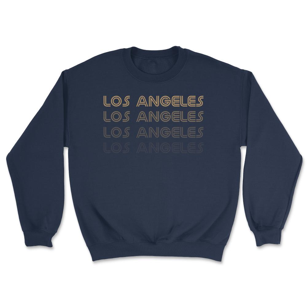 Los Angeles California Soccer Retro Style Color Fade Futbol Club Fan - Unisex Sweatshirt - Navy