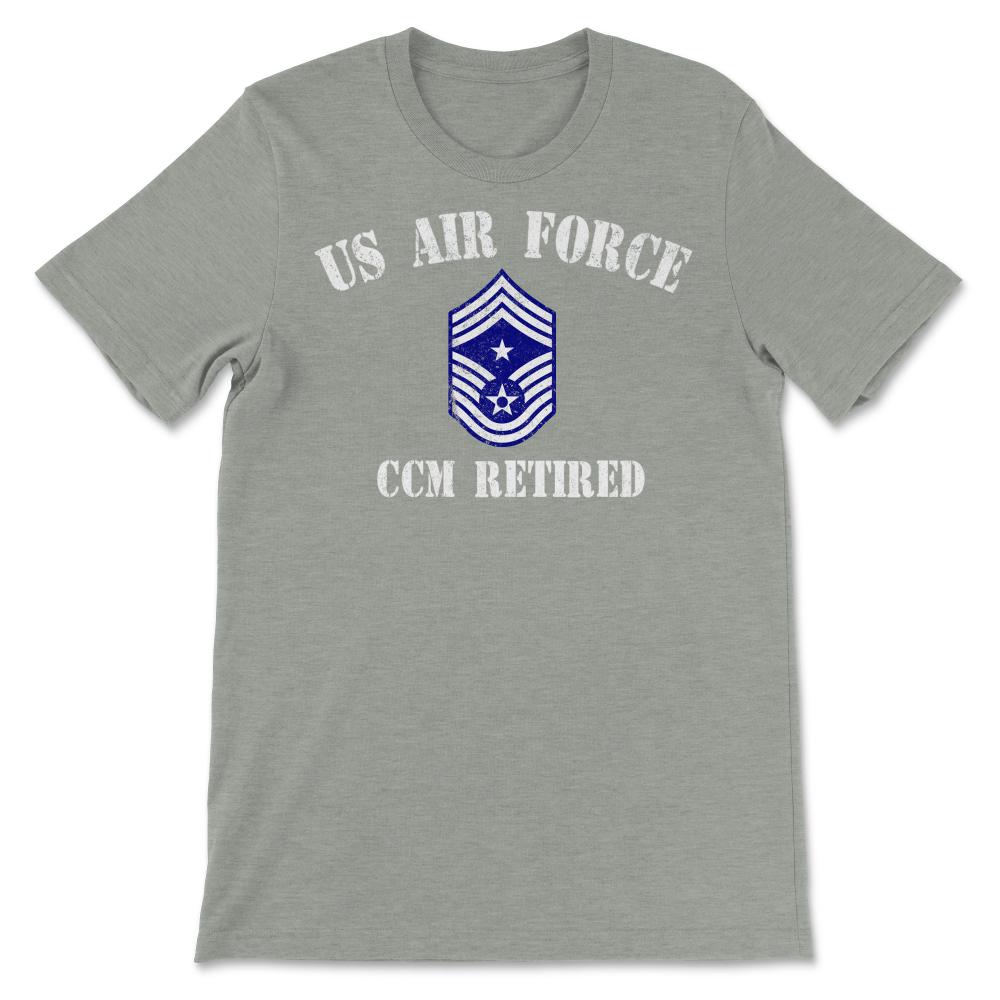Vintage Retired Air Force Command Chief Master Sergeant Military - Unisex T-Shirt - Grey Heather