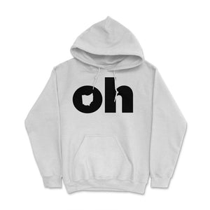 Ohio Two Letter State Abbreviation Unique Resident - Hoodie - White