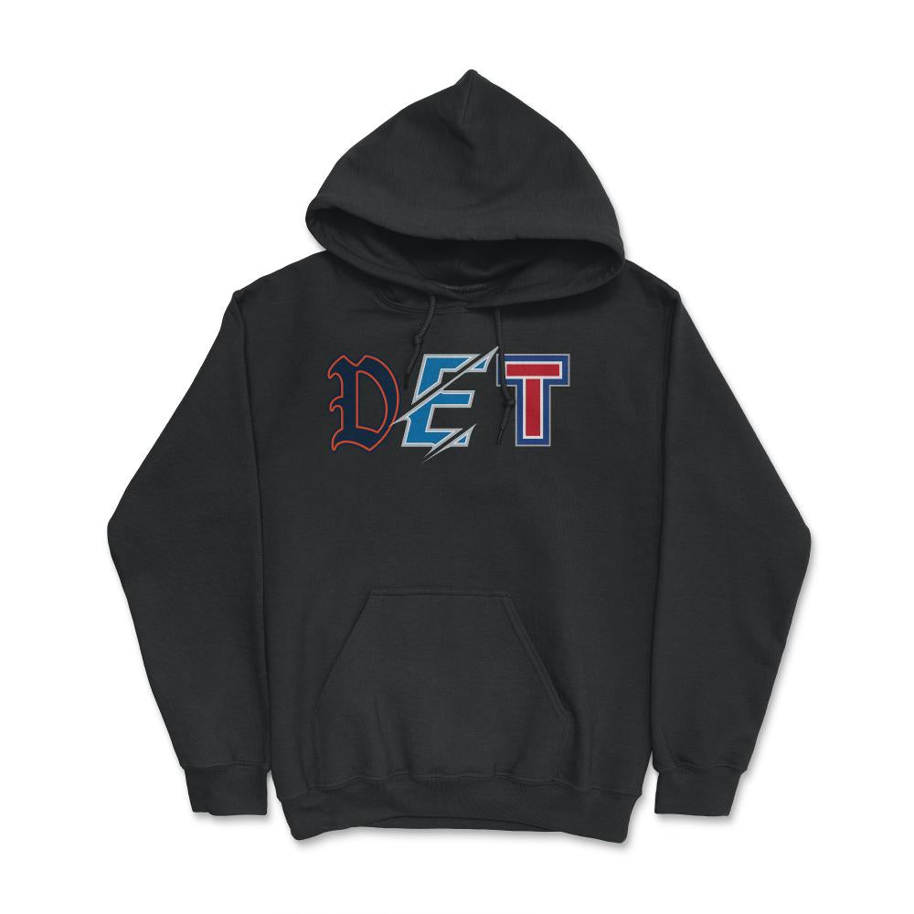 Detroit Michigan Sports Fan Three Letter City Abbreviation - Hoodie - Black