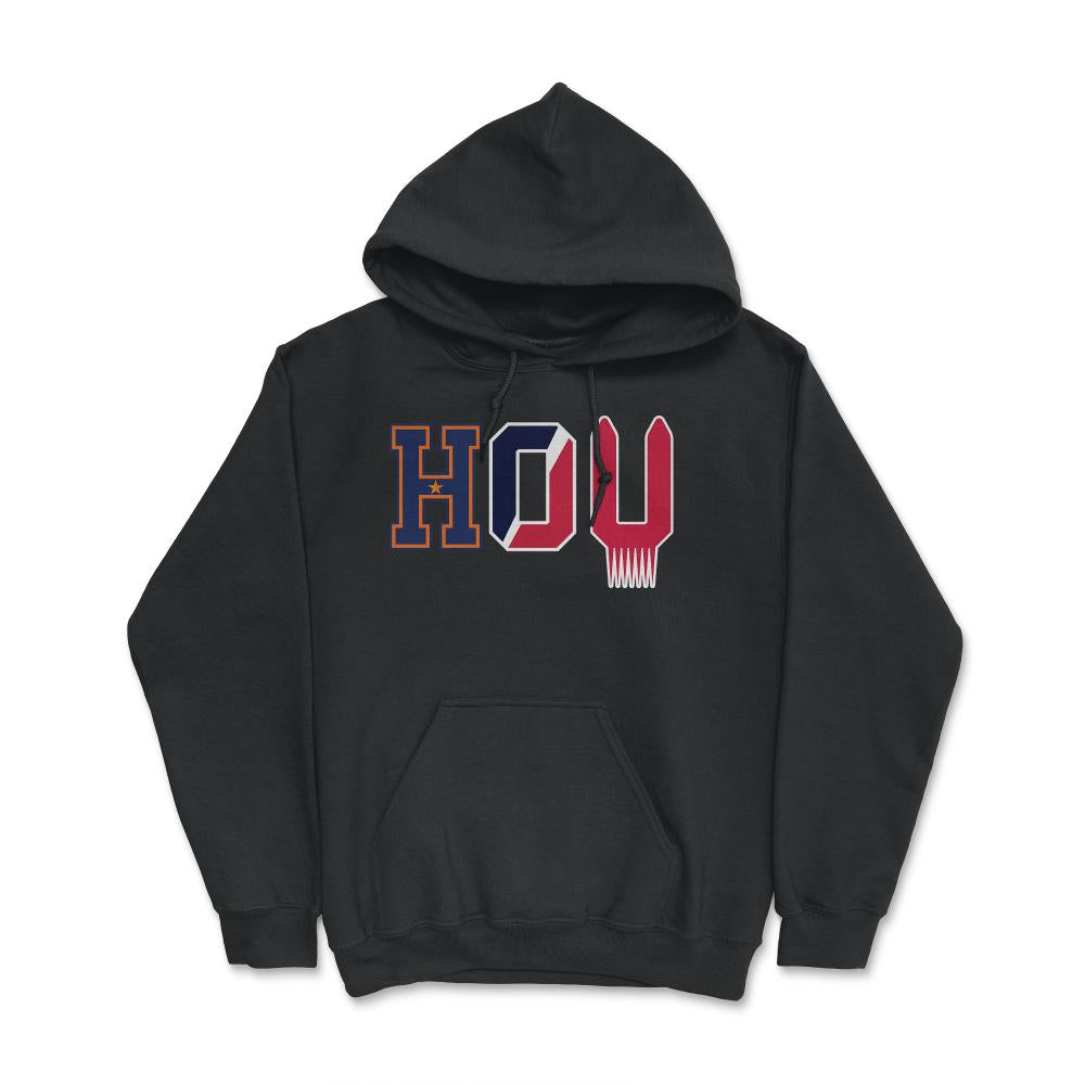 Houston Texas Sports Fan Three Letter City Abbreviation - Hoodie - Black