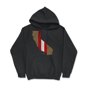 Vintage San Francisco California Football City Skyline Gameday - Hoodie - Black