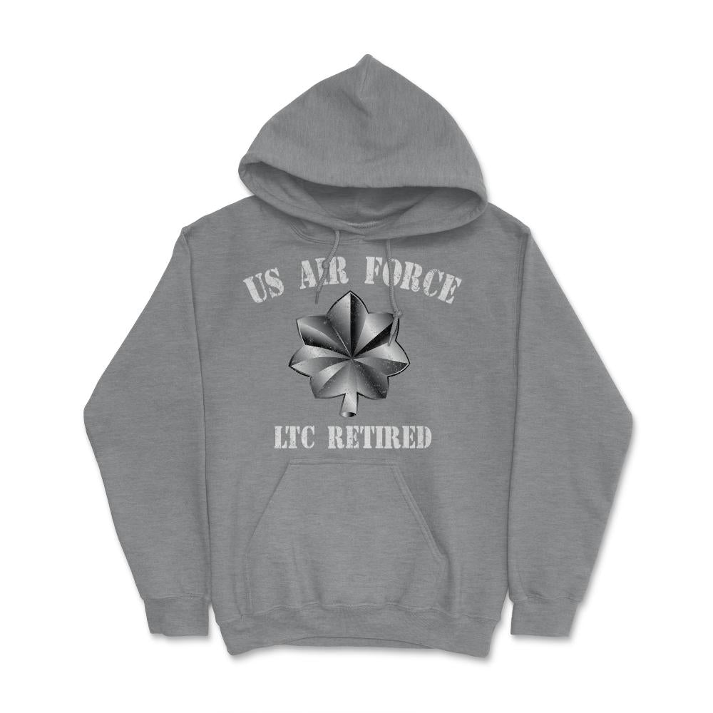 Vintage Retired Air Force Lieutenant Colonel Military Veteran Retiree - Hoodie - Grey Heather