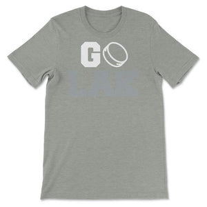 Go Los Angeles California Hockey Hometown Ice Hockey Fan LAK - Unisex T-Shirt - Grey Heather