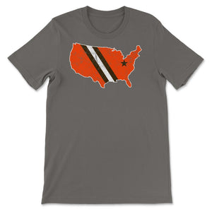 Cleveland Nation Football Fan Weathered Gift - Unisex T-Shirt - Smoke Grey