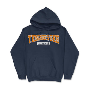 Tennessee Lacrosse Classic Retro Style LAX Player - Hoodie - Navy