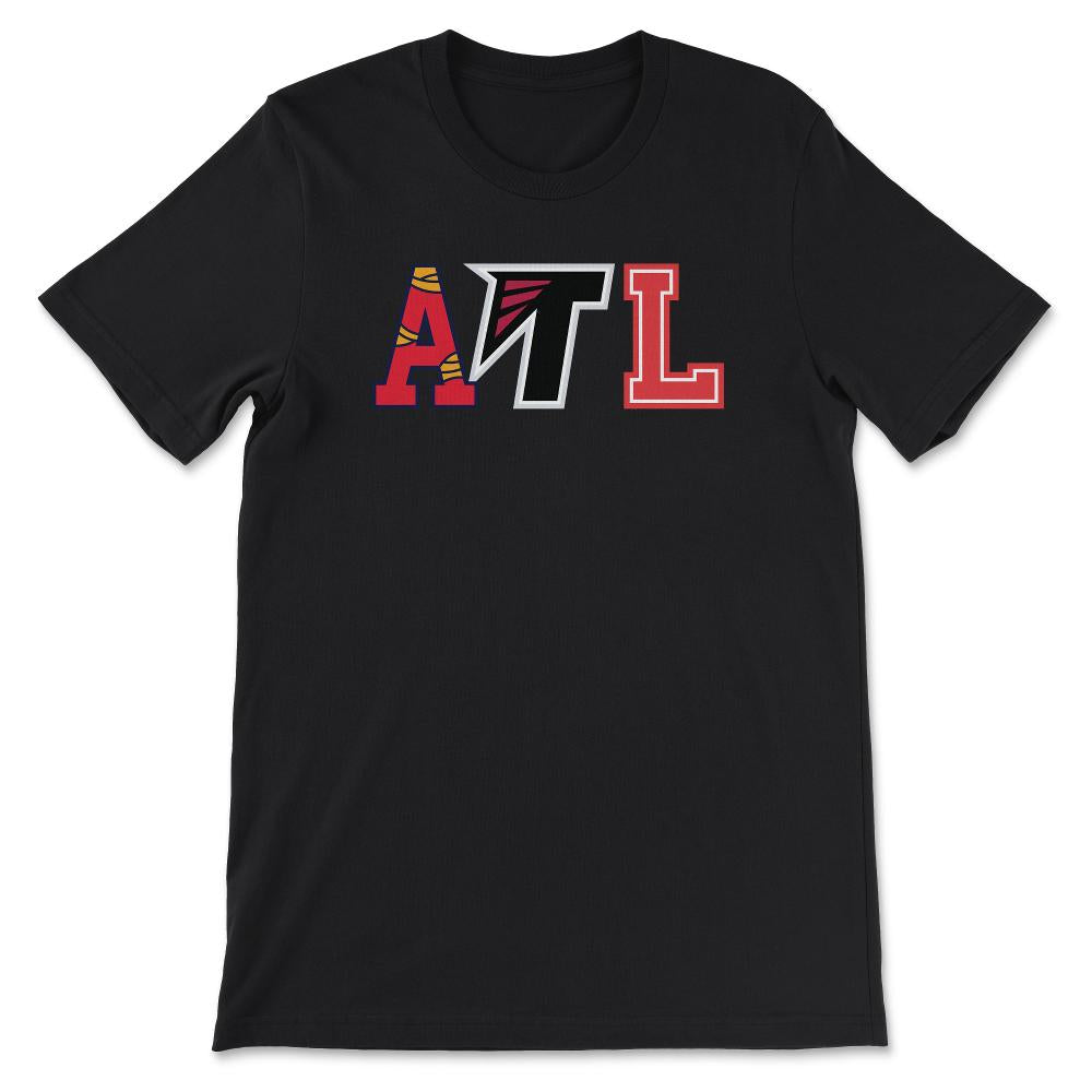 Atlanta Georgia Sports Fan Three Letter City Abbreviation - Unisex T-Shirt - Black