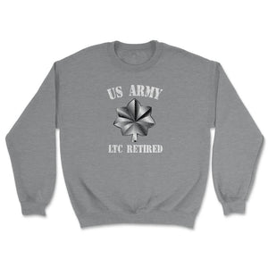 Retired Army Lieutenant Colonel Military Veteran Retiree - Unisex Sweatshirt - Grey Heather