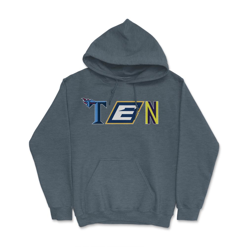 Tennessee Sports Fan Three Letter City Abbreviation - Hoodie - Dark Grey Heather