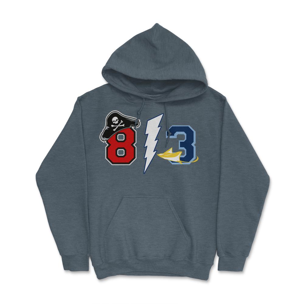 813 Tampa Florida Sports Fan Team Area Code - Hoodie - Dark Grey Heather