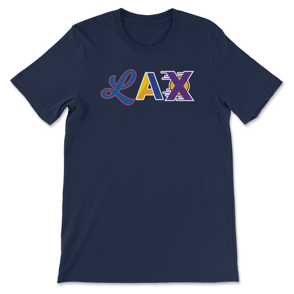 Los Angeles California Sports Fan Three Letter City Abbreviation - Unisex T-Shirt - Navy