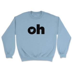 Ohio Two Letter State Abbreviation Unique Resident - Unisex Sweatshirt - Light Blue