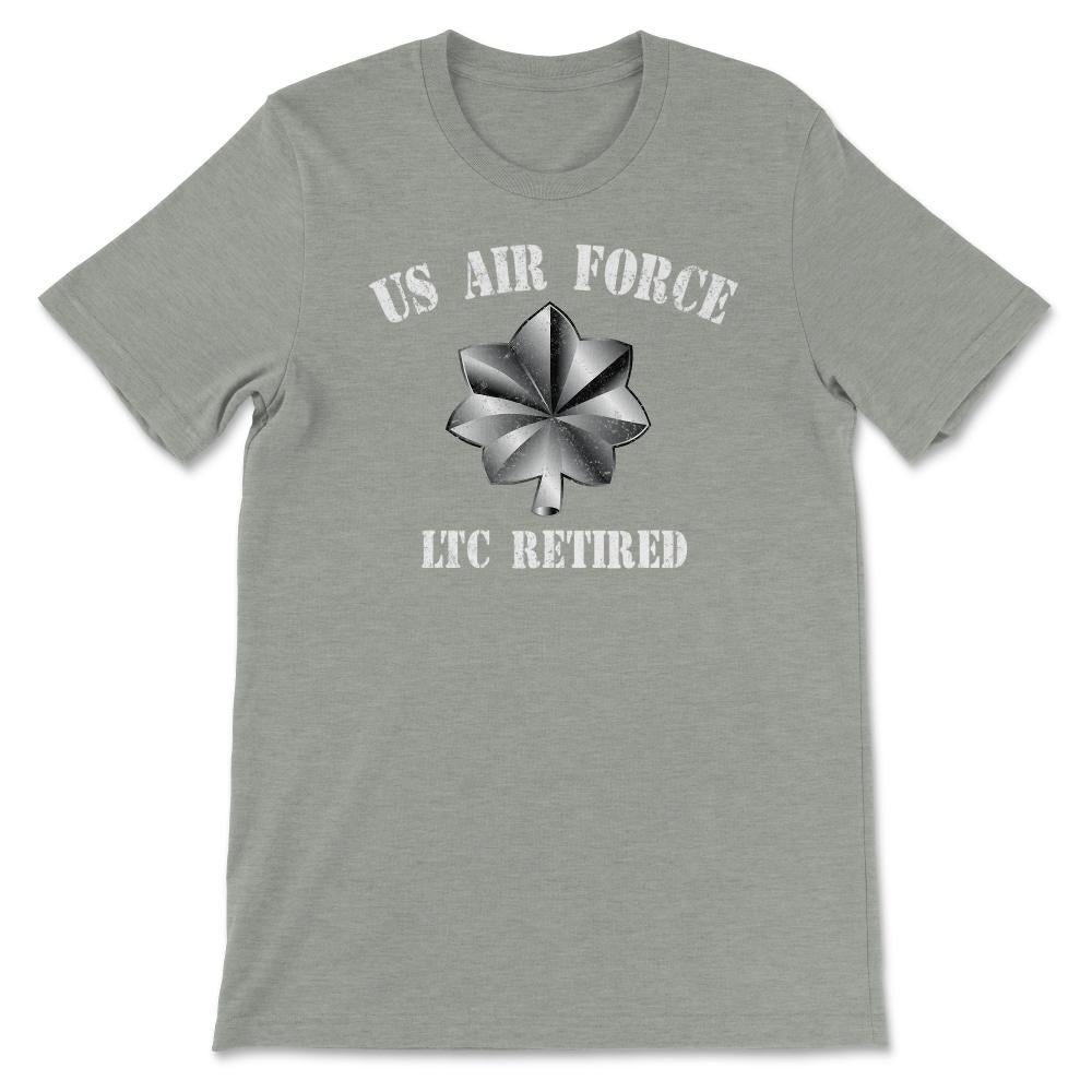 Vintage Retired Air Force Lieutenant Colonel Military Veteran Retiree - Unisex T-Shirt - Grey Heather