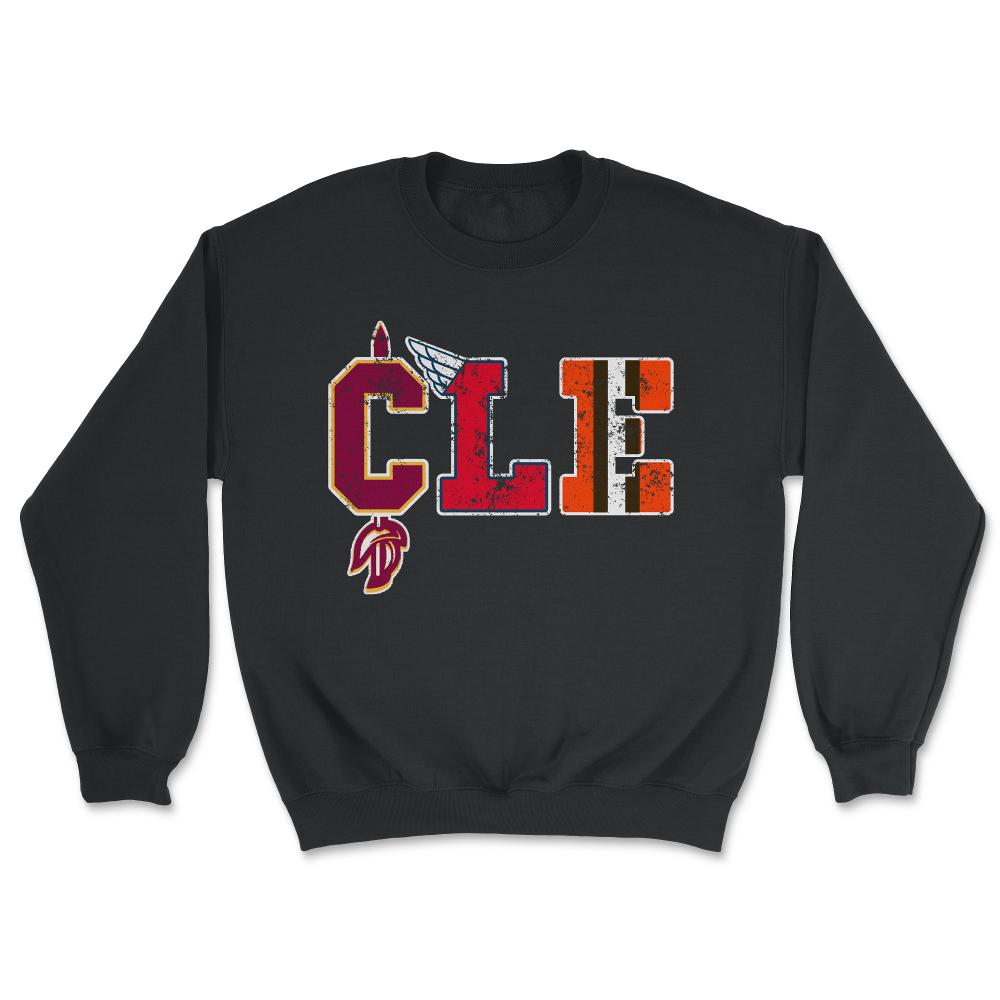 Cleveland Ohio Sports Forever Vintage Cleveland Fan Gift - Unisex Sweatshirt - Black