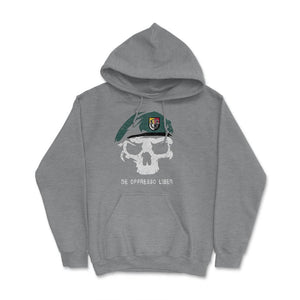 Army Special Forces De Oppresso Liber Green Beret 3rd SFG Airborne - Hoodie - Grey Heather