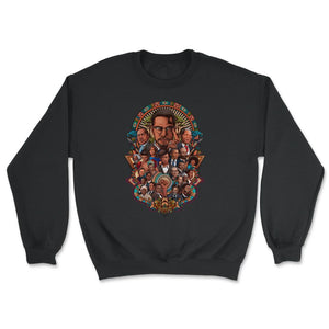 Black History Leaders Collage Inspirational African American - Unisex Sweatshirt - Black