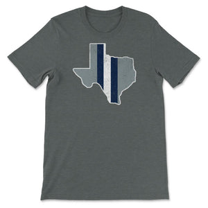 Vintage Dallas Texas Football City Skyline Gameday Tailgating - Unisex T-Shirt - Dark Grey Heather