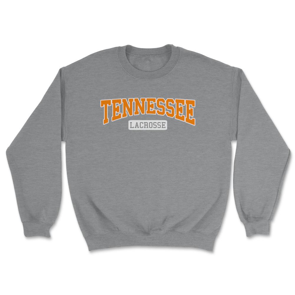 Tennessee Lacrosse Classic Retro Style LAX Player - Unisex Sweatshirt - Grey Heather