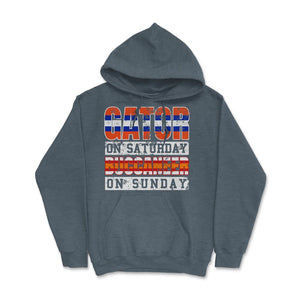 Gator on Saturday Buccaneer on Sunday - Hoodie - Dark Grey Heather