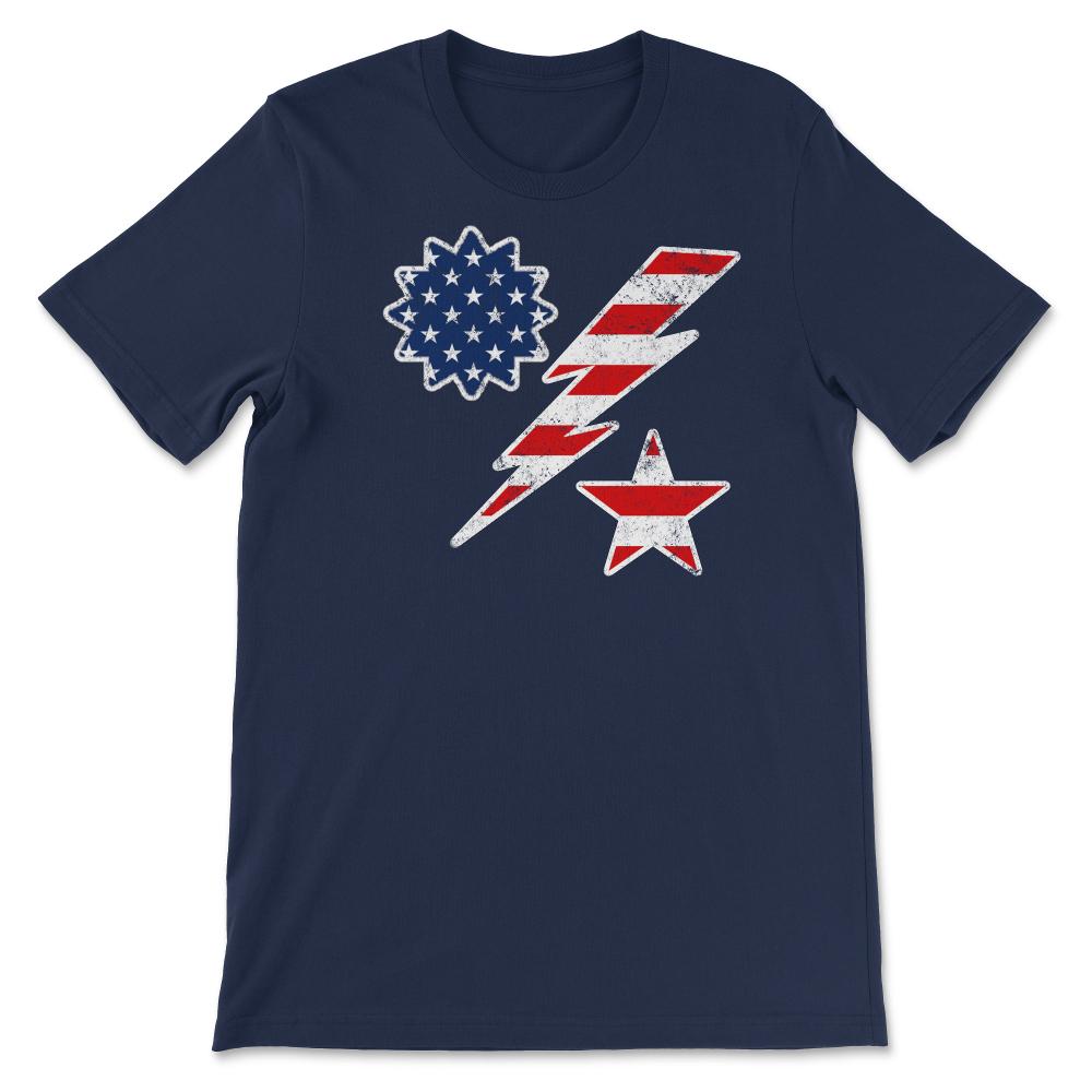75th Ranger Regiment DUI US Flag Minimalistic Military Patriotic Gift - Unisex T-Shirt - Navy