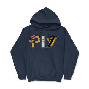 Pittsburgh Pennsylvania Sports Fan Three Letter City Abbreviation - Hoodie - Navy