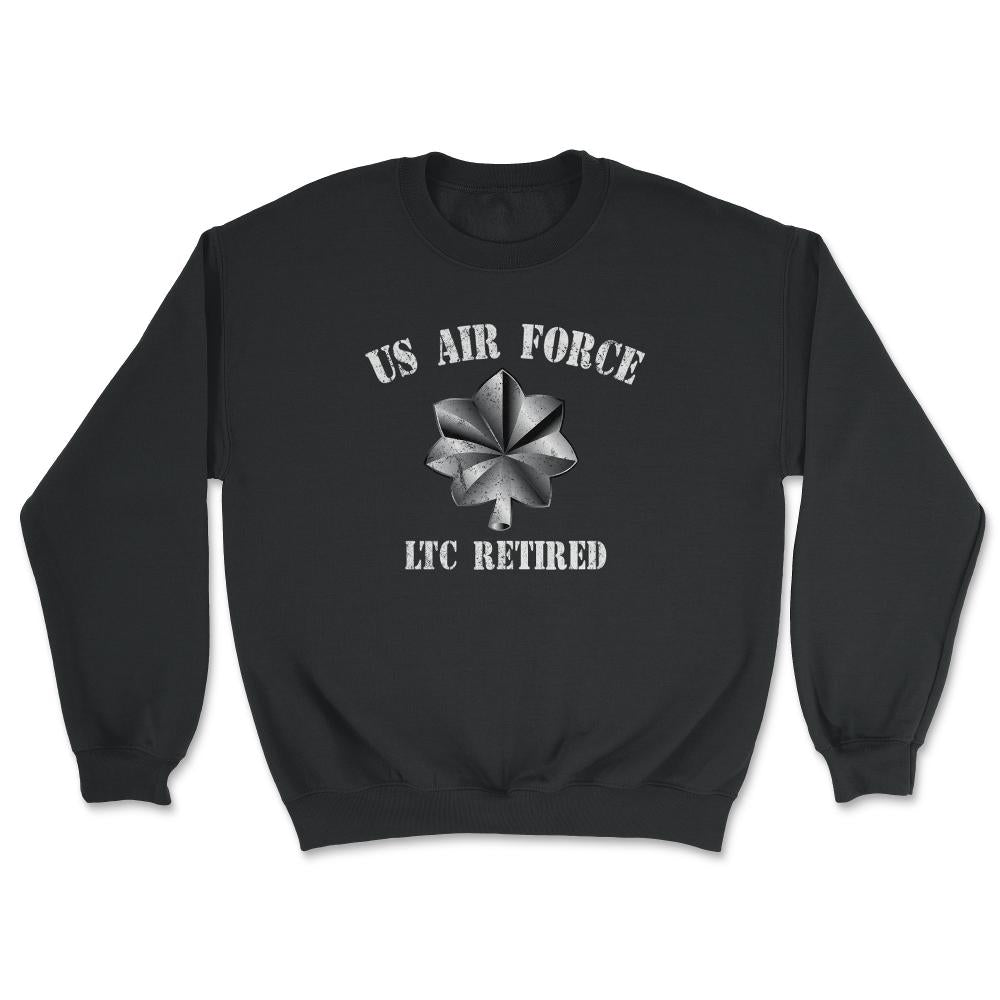 Vintage Retired Air Force Lieutenant Colonel Military Veteran Retiree - Unisex Sweatshirt - Black