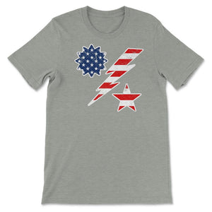 75th Ranger Regiment DUI US Flag Minimalistic Military Patriotic Gift - Unisex T-Shirt - Grey Heather