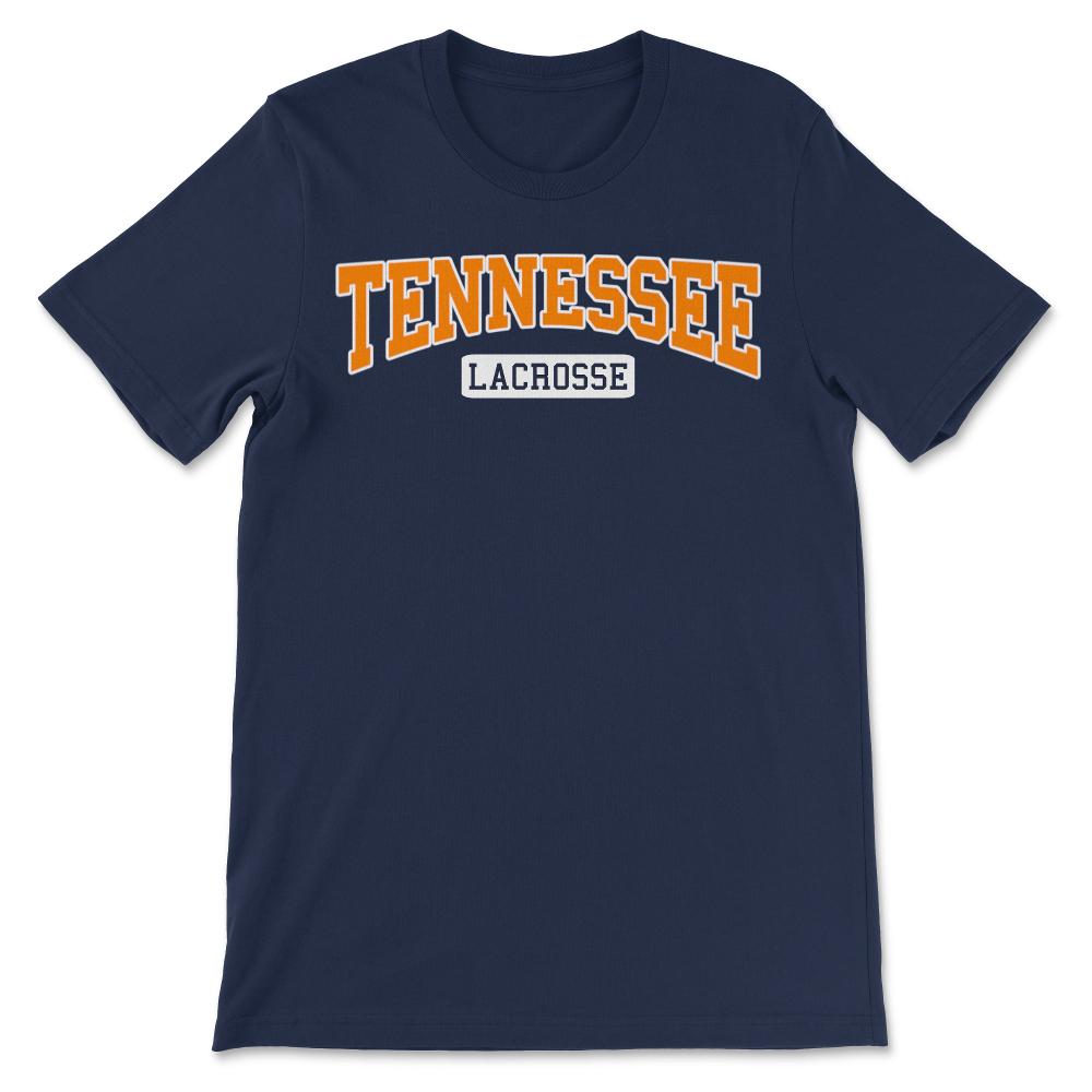 Tennessee Lacrosse Classic Retro Style LAX Player - Unisex T-Shirt - Navy