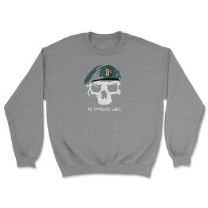 Army Special Forces De Oppresso Liber Green Beret 3rd SFG Airborne - Unisex Sweatshirt - Grey Heather