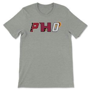 Phoenix Arizona Sports Fan Three Letter City Abbreviation - Unisex T-Shirt - Grey Heather