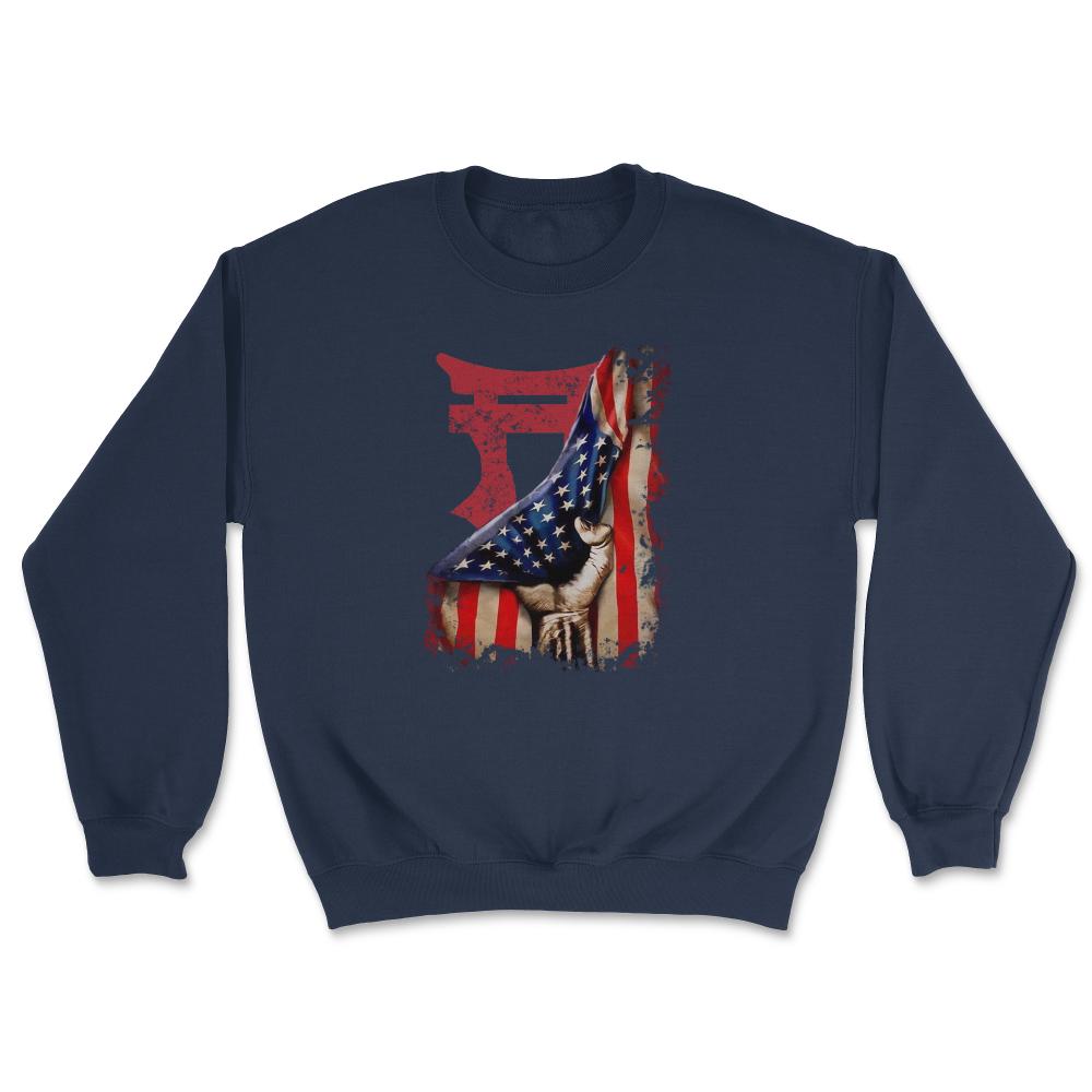 101st Airborne Rakkasans US Flag Patriotic Military Gift - Unisex Sweatshirt - Navy