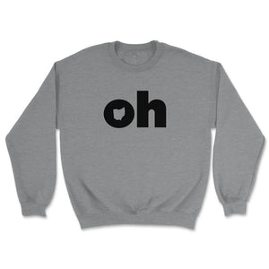 Ohio Two Letter State Abbreviation Unique Resident - Unisex Sweatshirt - Grey Heather