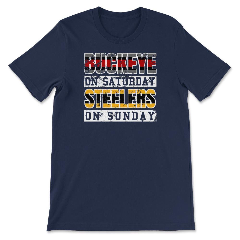 Steelers on Sunday - Unisex T-Shirt - Navy
