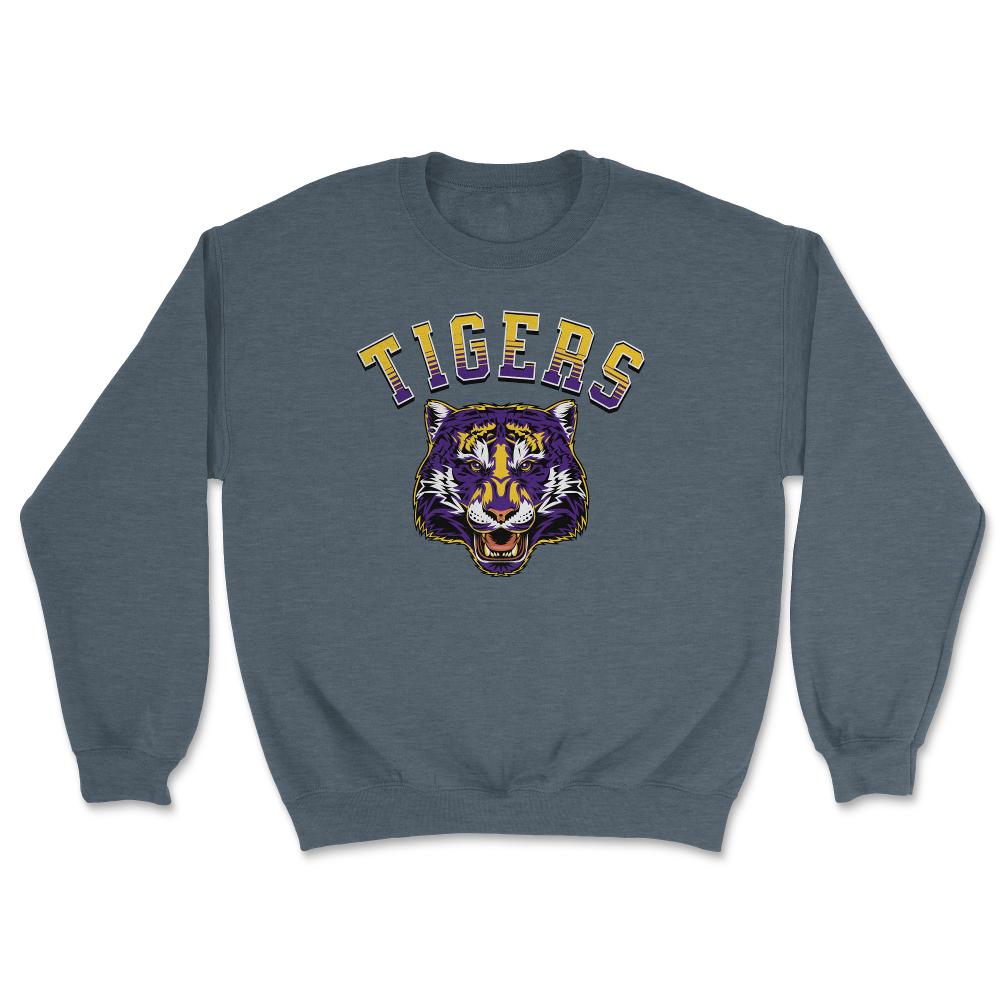 Tigers Football Louisiana Fan - Unisex Sweatshirt - Dark Grey Heather