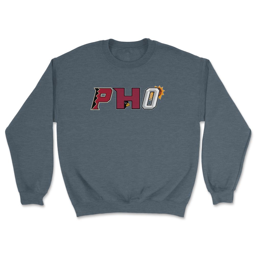 Phoenix Arizona Sports Fan Three Letter City Abbreviation - Unisex Sweatshirt - Dark Grey Heather