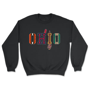 OHIO Sports Forever Vintage Cleveland & Athens Fan Gift - Unisex Sweatshirt - Black