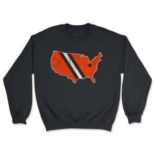 Cleveland Nation Football Fan Weathered Gift - Unisex Sweatshirt - Black